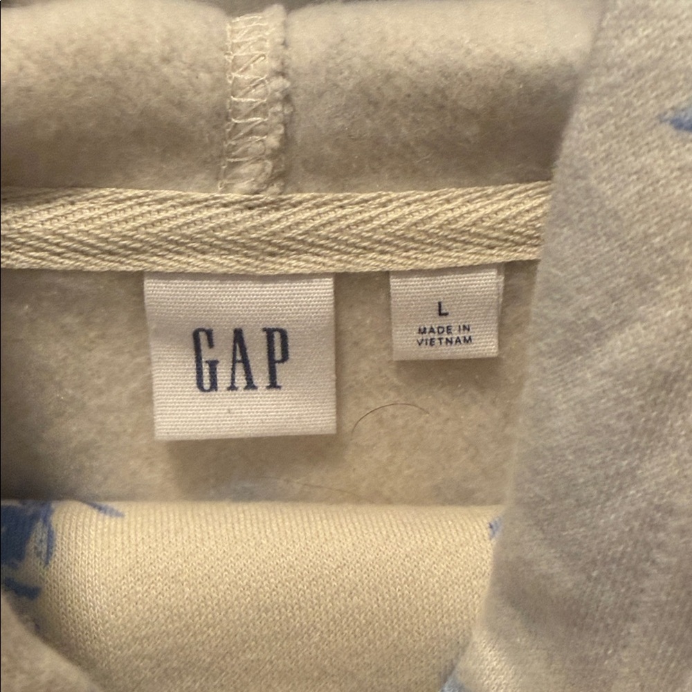 GAP Sz Large, Blue Floral Hoodie & Sweatpants Set - Picture 4 of 4